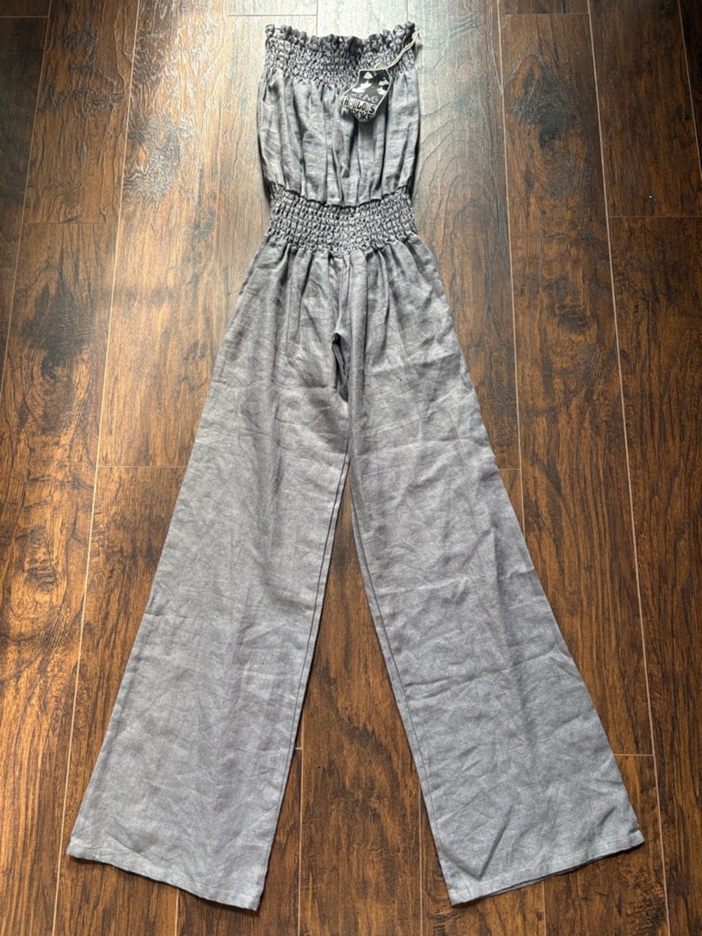 🆕Young, Fabulous & Broke 💯% Linen “June” Jumpsuit, Size XSmall